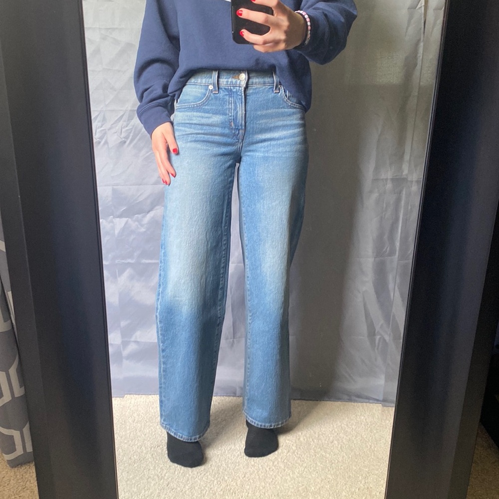Madewell Mid Rise Perfect Vintage Wide Leg Jean